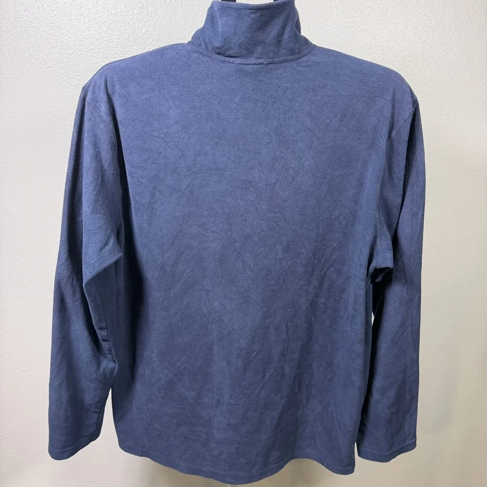 The North Face Glacier 1/4 Zip Jacket Mens L Blue TKA 100 Lightweight Pullover